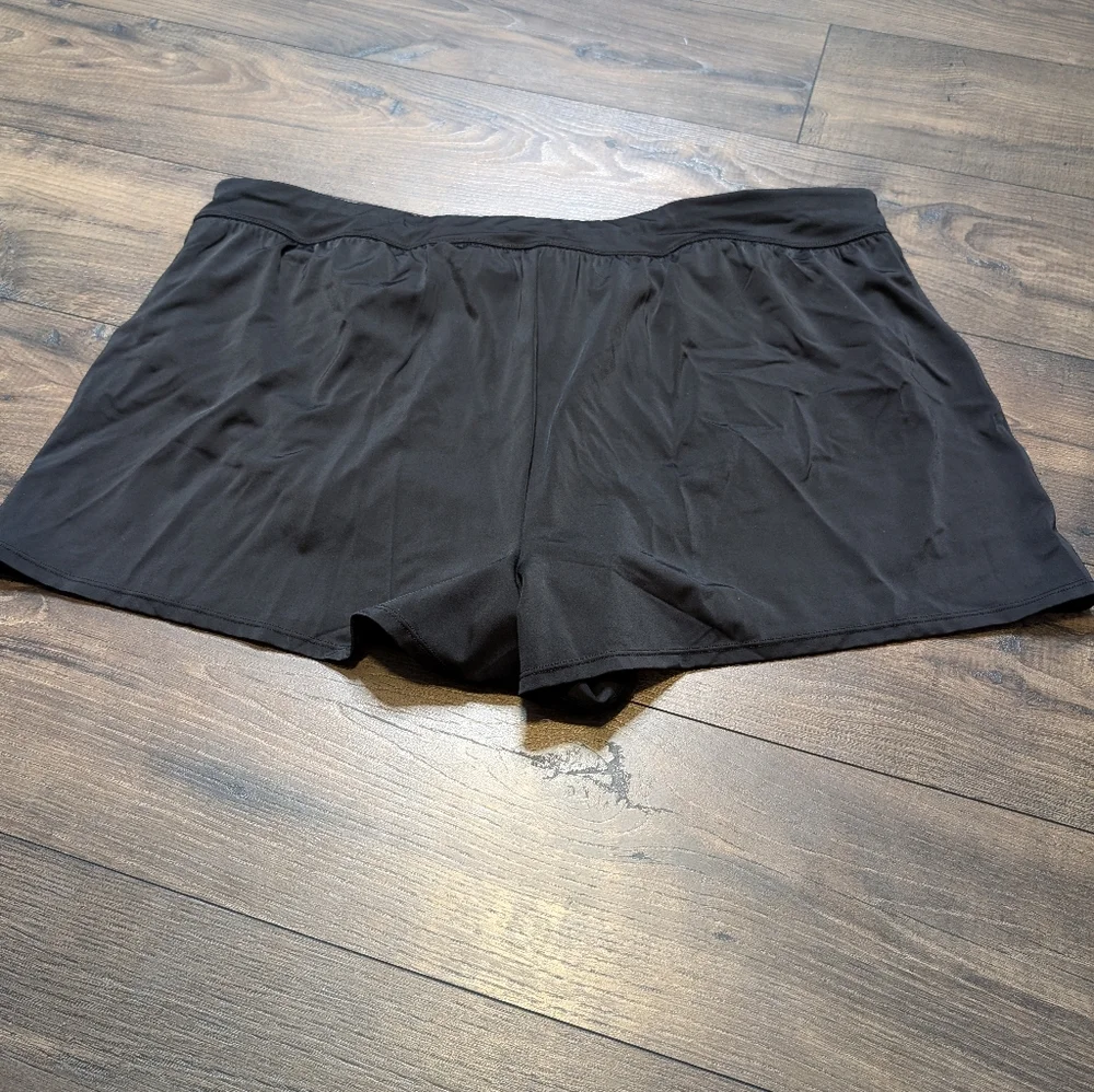 NEW Swimsuits For All Black‎ Swim Shorts Size 26